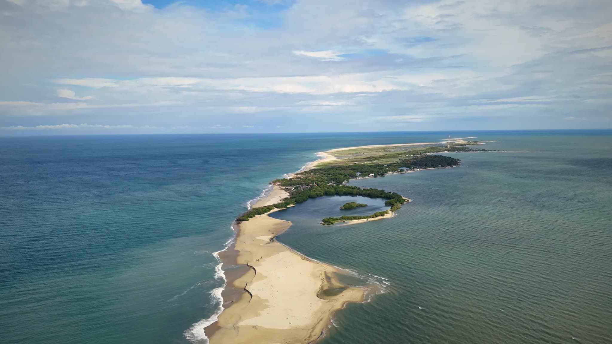 Drone photo of Sand Islands off Kalpitiya, Kalpitiya, Sri Lanka